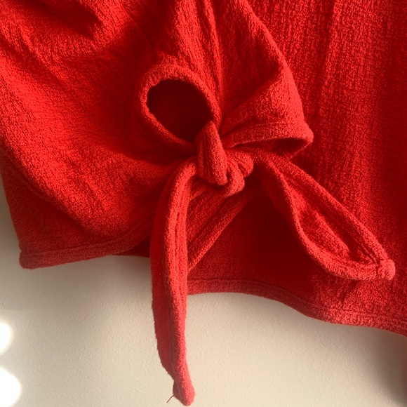 Madewell Women’s Modern Side Tie Textured Top - Picture 4 of 4